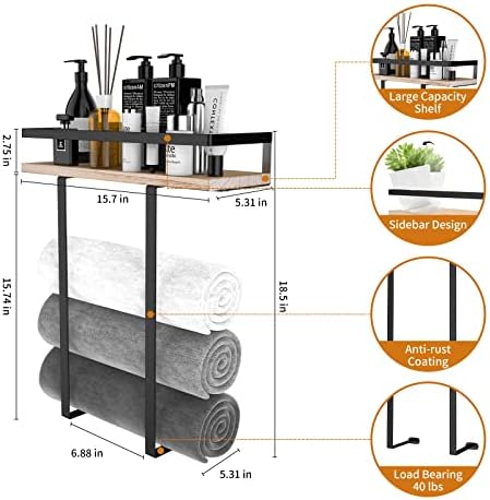 Space-Saving Towel Rack
