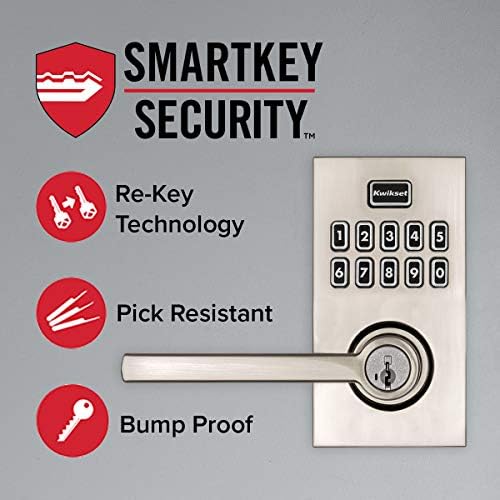 Kwikset SmartCode 917 Smart Entry Keypad for Door Locks Matte Black