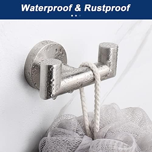 NearMoon Double Towel Hook Stainless Steel 2-Pack