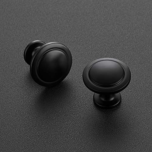 Ravinte Matte Black Kitchen Knobs 30-Pack