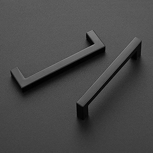 Ravinte 5-Inch Square Kitchen cabinet pulls Matte Black