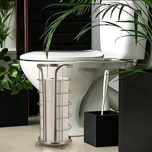 Brookstone Nickel Toilet Paper Holder Elevate Your Bathroom Storage