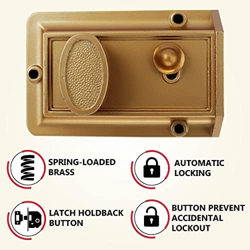 Secure Your Home with the Heavy Duty Night Latch Door Lock from Nu-Set