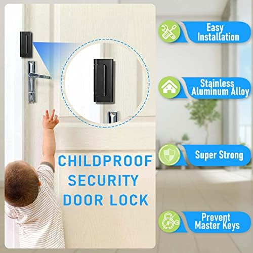 3-Pack Home Security Door Lock Set