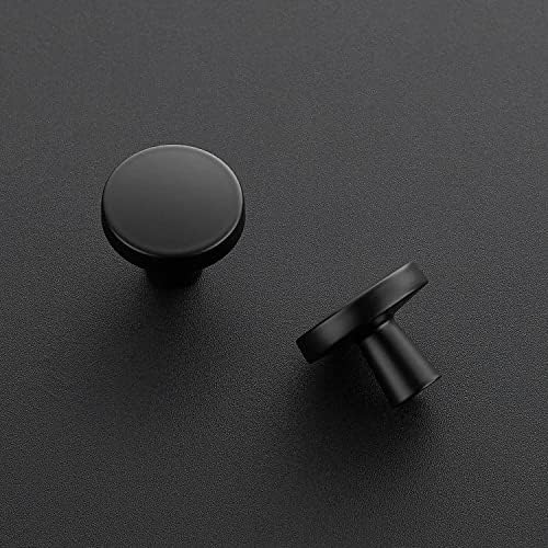 Ravinte 25-Piece Knobs Set 1-14 inch Matte Black Kitchen Cabinet Hardware Set