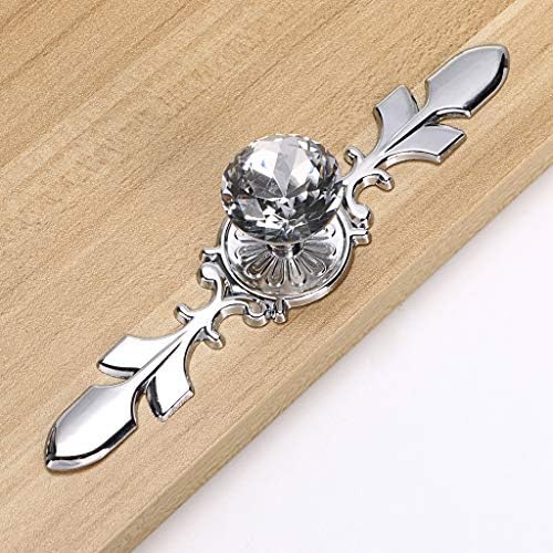 Sumnacon Crystal Glass Decorative Knobs and Pulls for Cabinets Drawers and More Set of 5