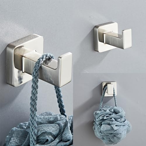 Adjustable Brushed Nickel Towel Bar Set 4 Pieces
