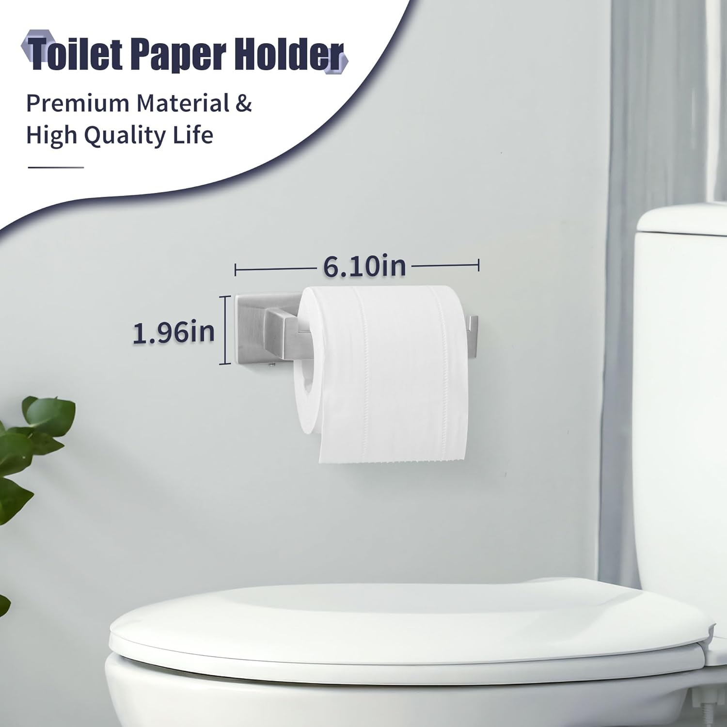 PAHSFS Premium 5-Piece Stainless Steel Towel Bars Set Brushed Nickel bathroom kitchen essential high-quality design