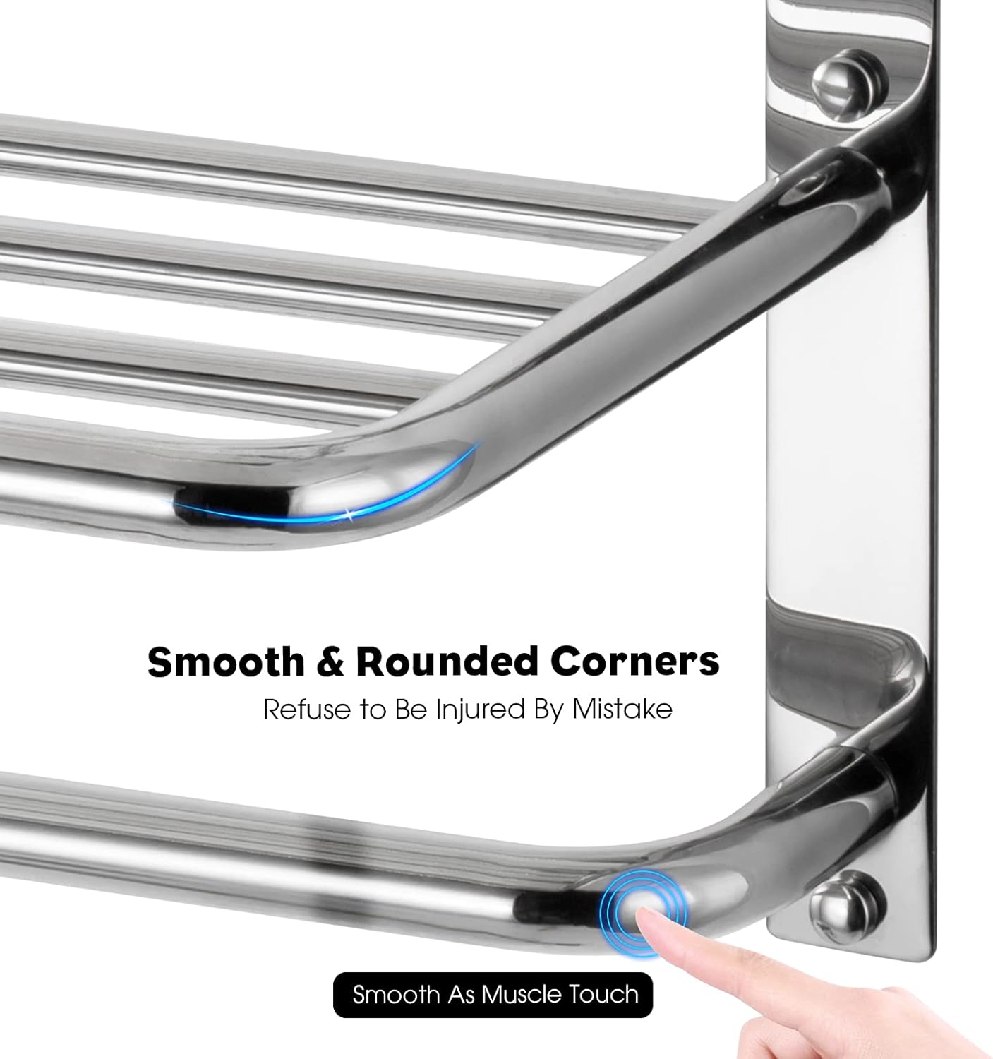 Rust-Proof 3-Tier Towel Rack for Bathroom Smooth Finish Easy to Install and Use
