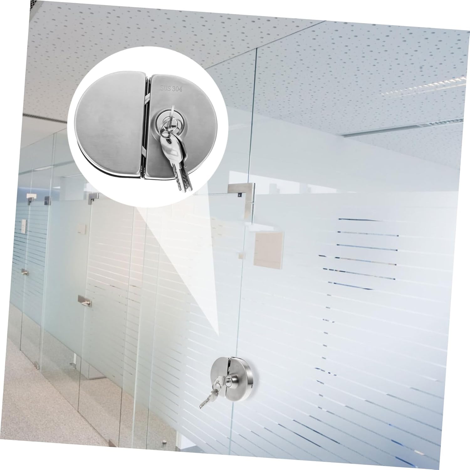 HOMSFOU Compact Weatherproof Surge Protection Lock Pin Bolts for Half-Round Double Door Locks and Cabinets