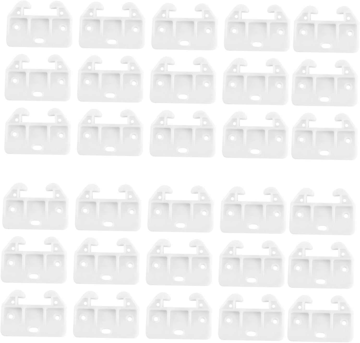 Gadpiparty 7 Holes White Drawer Track Guide for 100 Pack - Perfect for Drawers in Alto Betty Regulations