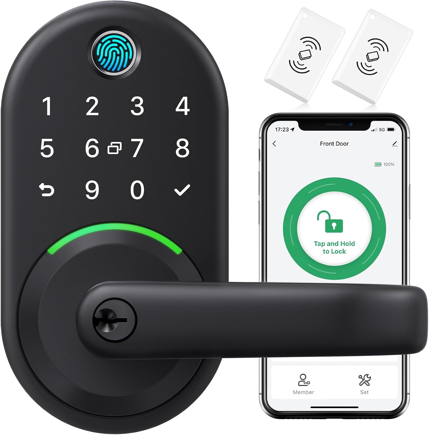 YiRay Smart Door Lock with Keypad - Keyless Entry for Front Door