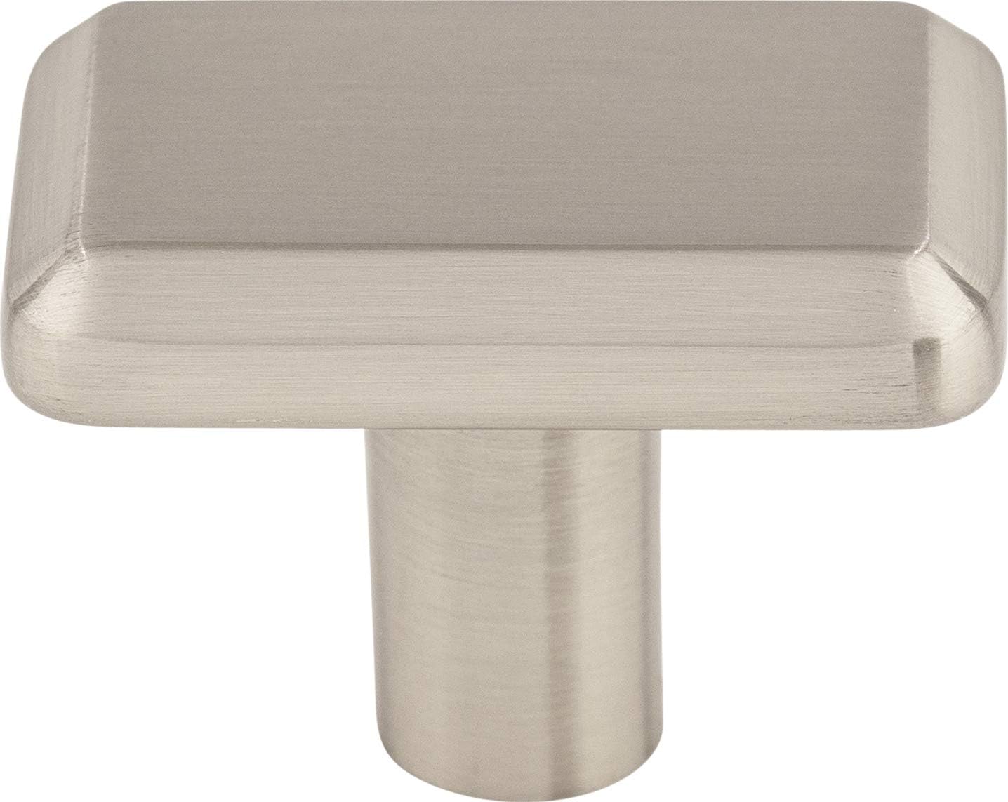 Top Knobs TK3010BSN Ellis Collection Telfair Knob Brushed Satin Nickel transitioning design for a perfect fit