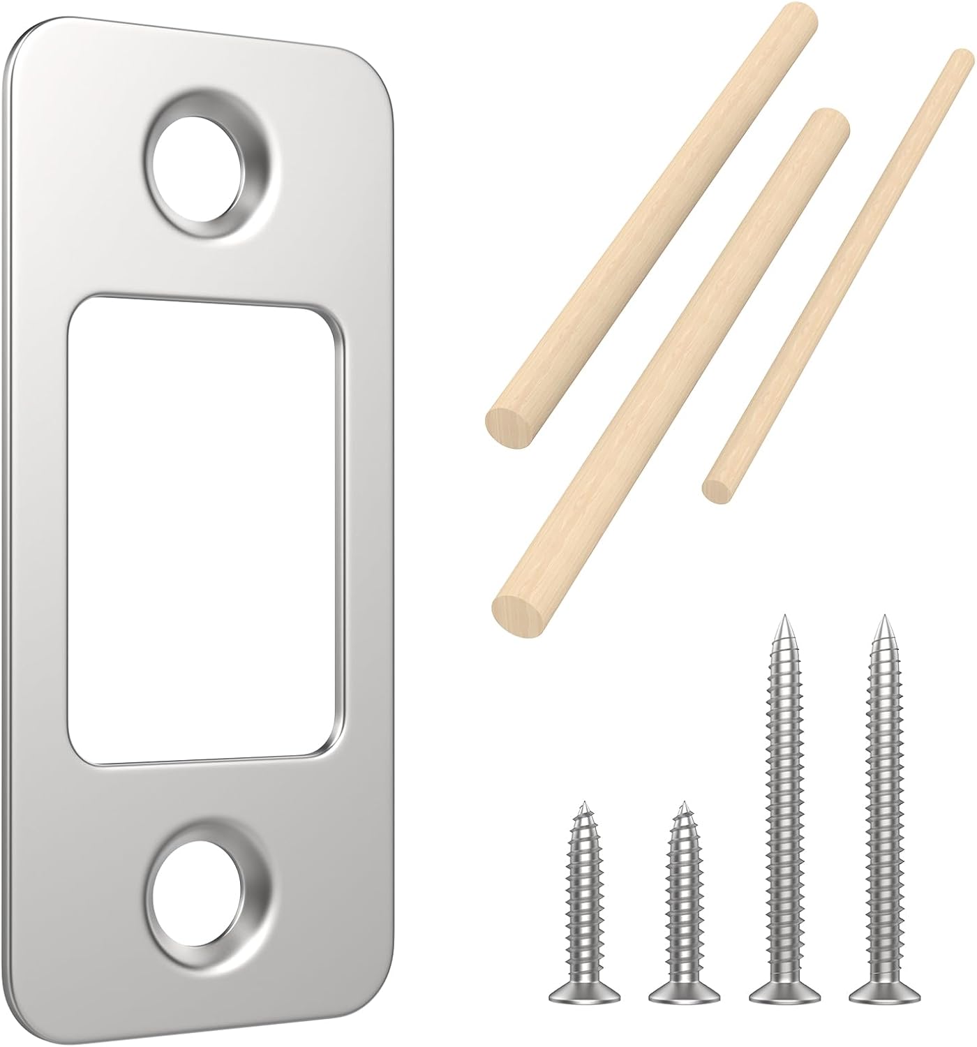 Round Corner Door Strike Plate 201 Stainless Steel Fix Door Issues