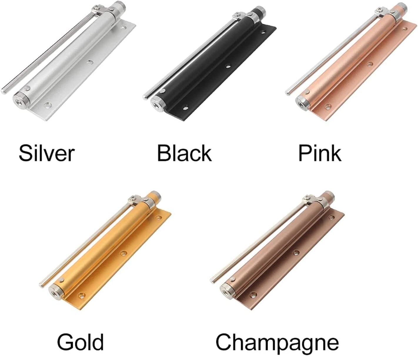 Sturdy Durable Spring Door Closer Pink Aluminum Alloy Automatic Home Elevator Door Closer Easy Install Low Noise