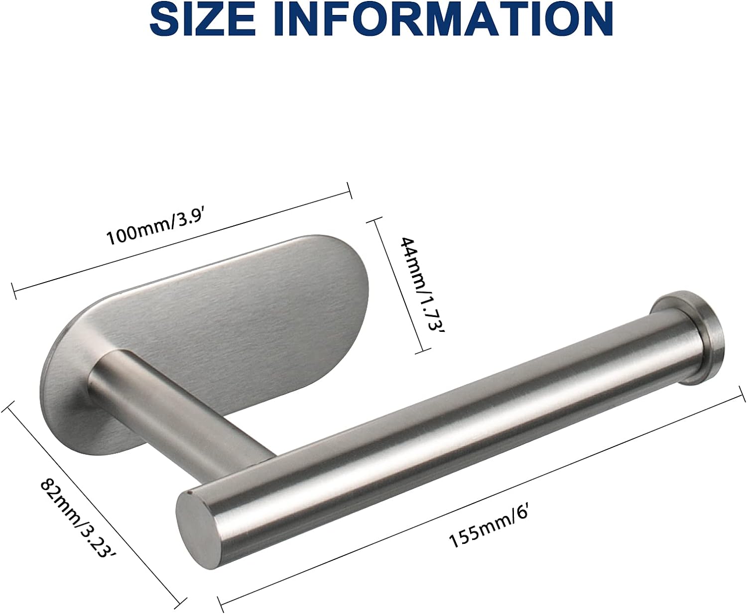 NearMoon Rust-Resistant Stainless Steel Toilet Paper Holder with Easy Installation and Style