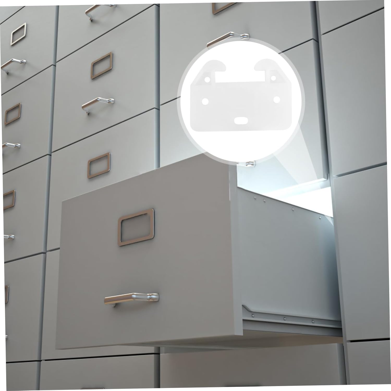 Gadpiparty 7 Holes White Drawer Track Guide for 100 Pack - Perfect for Drawers in Alto Betty Regulations