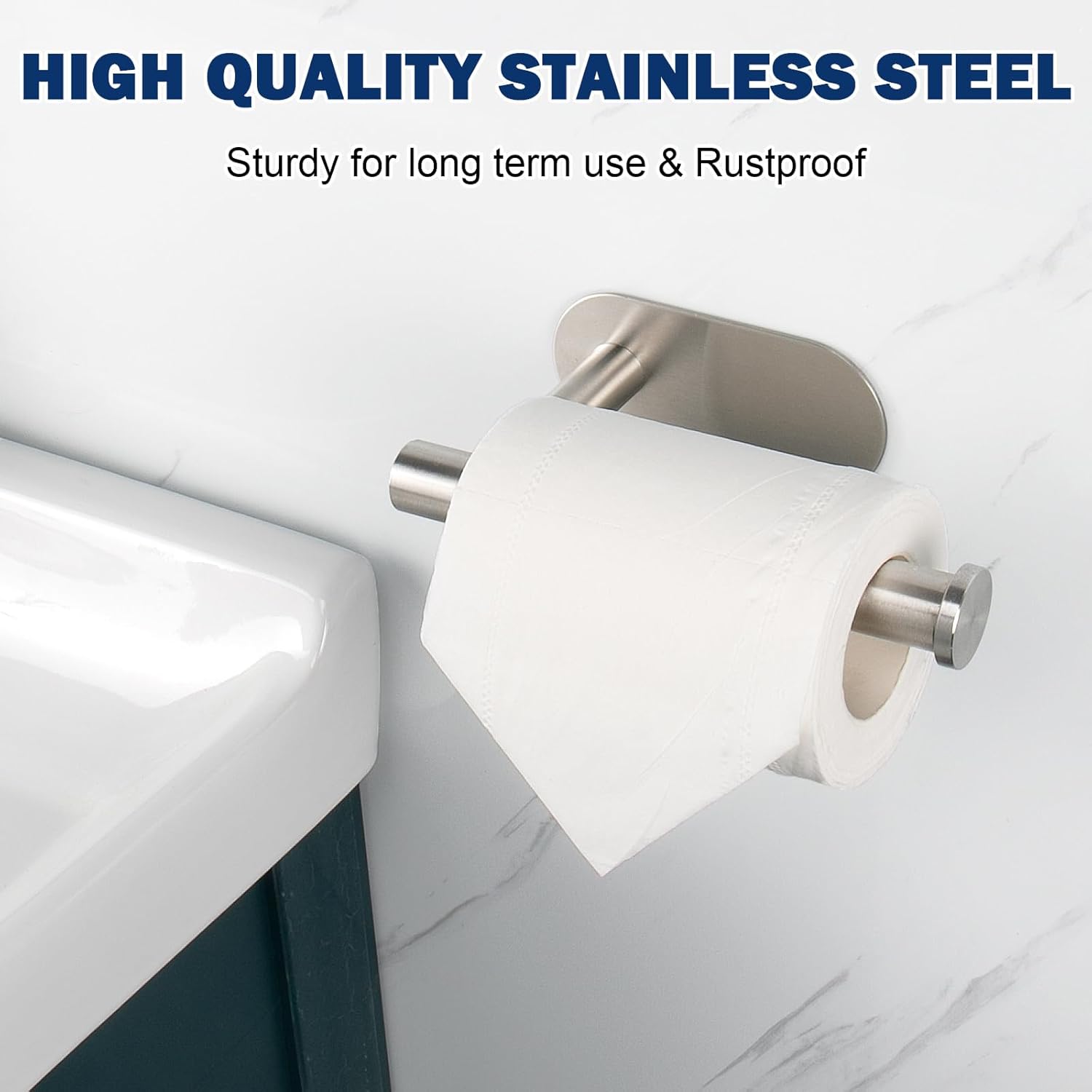 NearMoon Rust-Resistant Stainless Steel Toilet Paper Holder with Easy Installation and Style