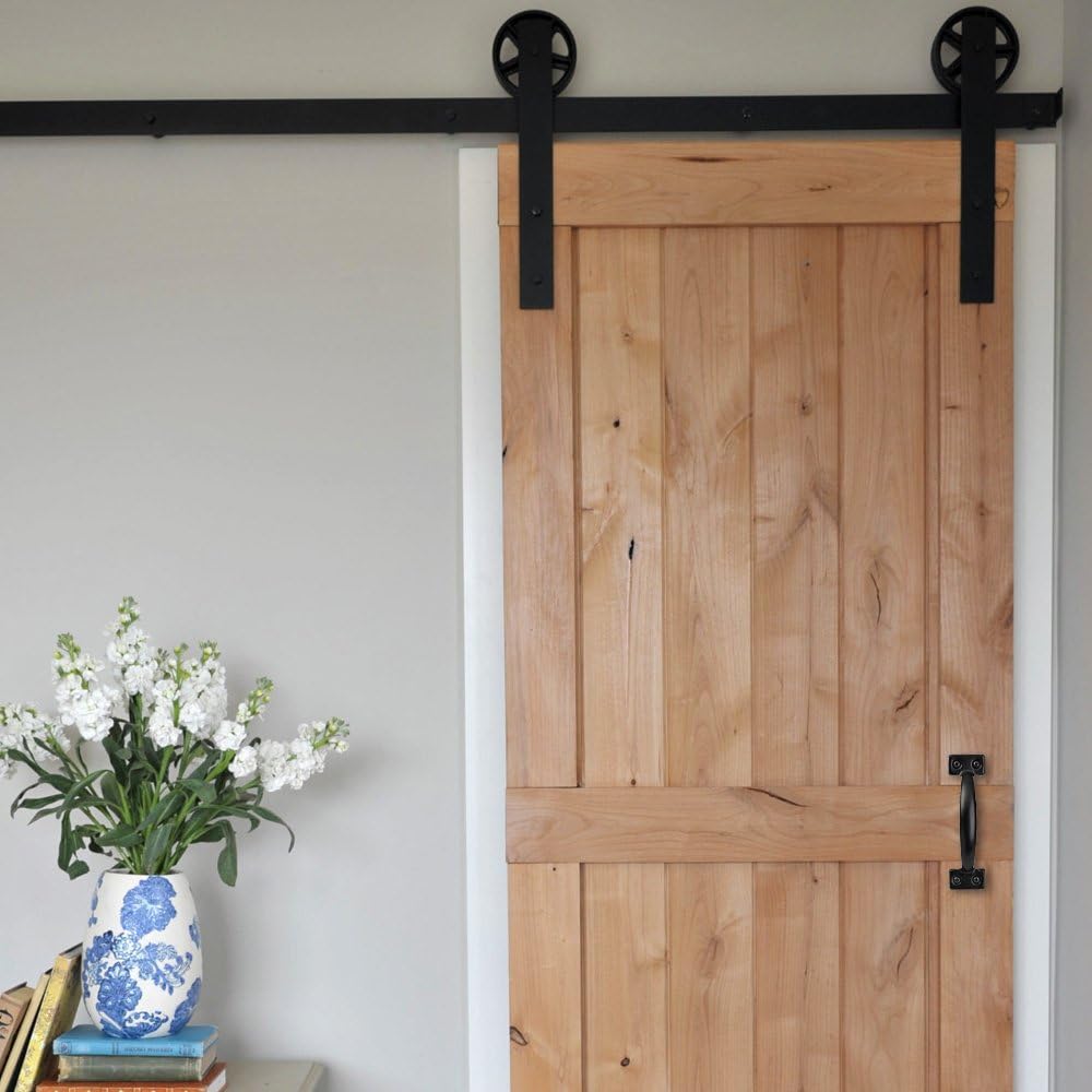 LIZAVOV1712Pack 65 Door Pulls for Barn garage or screen doors Black