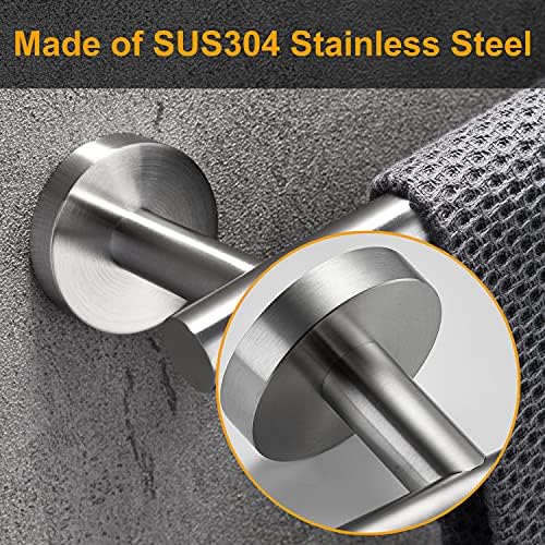 Experience the elegance of Nolimas Brushed Nickel Stainless Steel Towel Bar
