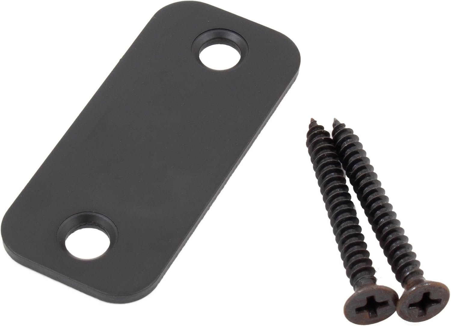 Stone Harbor Round Corner Strike Plate 1x2-14 Matte Black