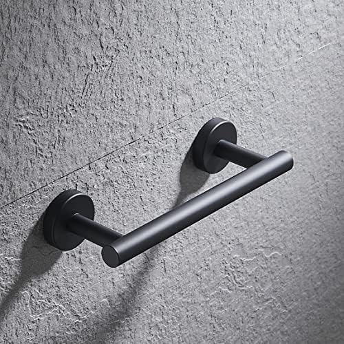 Z MAYABBO Stainless Steel Towel Holder Wall Mounted Matte Black