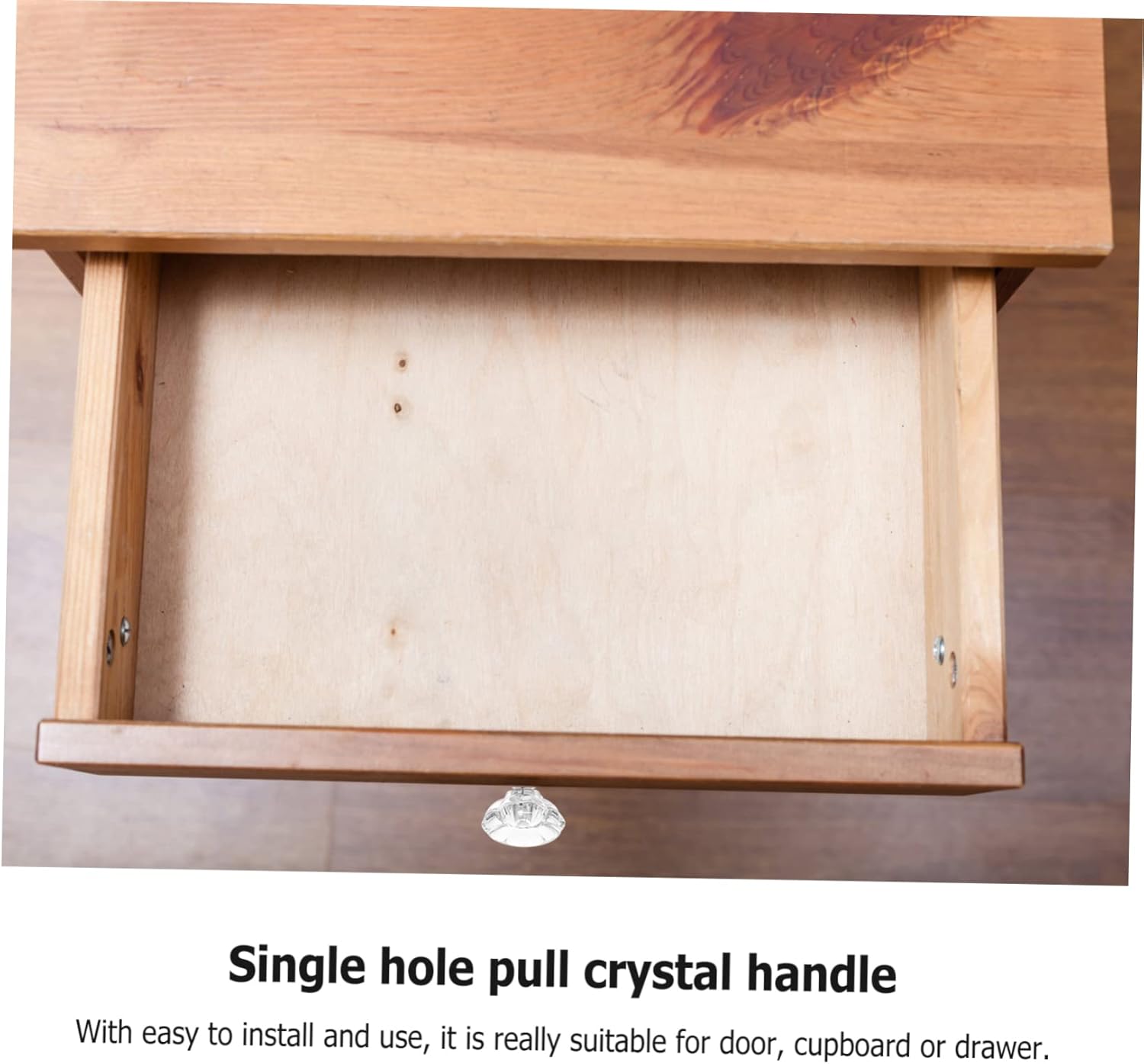 JojoFuny Luxury Crystal Door knobs 6-Piece Acrylic Door Knobs for Old or Damaged Handles