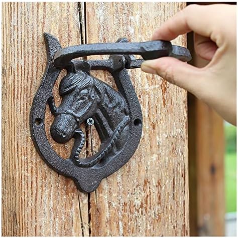 Sturdy Cast Iron Door Knocker Decor for Front Door More