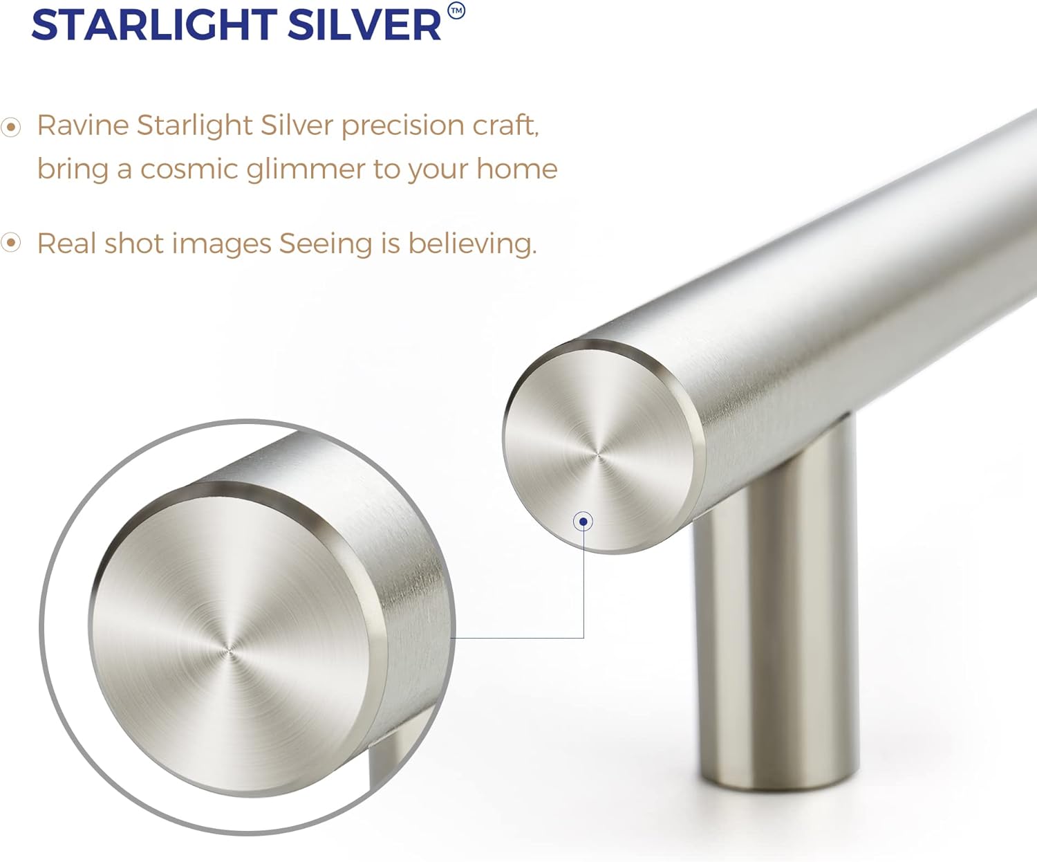 Ravinte 30-Piece 5-inch Cabinet_pulls Brushed_Nickel Stainless_Steel - 365-Day Evaluation Promise