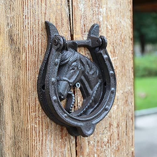 Sturdy Cast Iron Door Knocker Decor for Front Door More