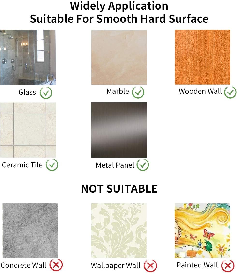 Vuzvuv Adhesive Hooks - Heavy Duty Stainless Steel Towel for Bathroom Kitchen Hotel Use