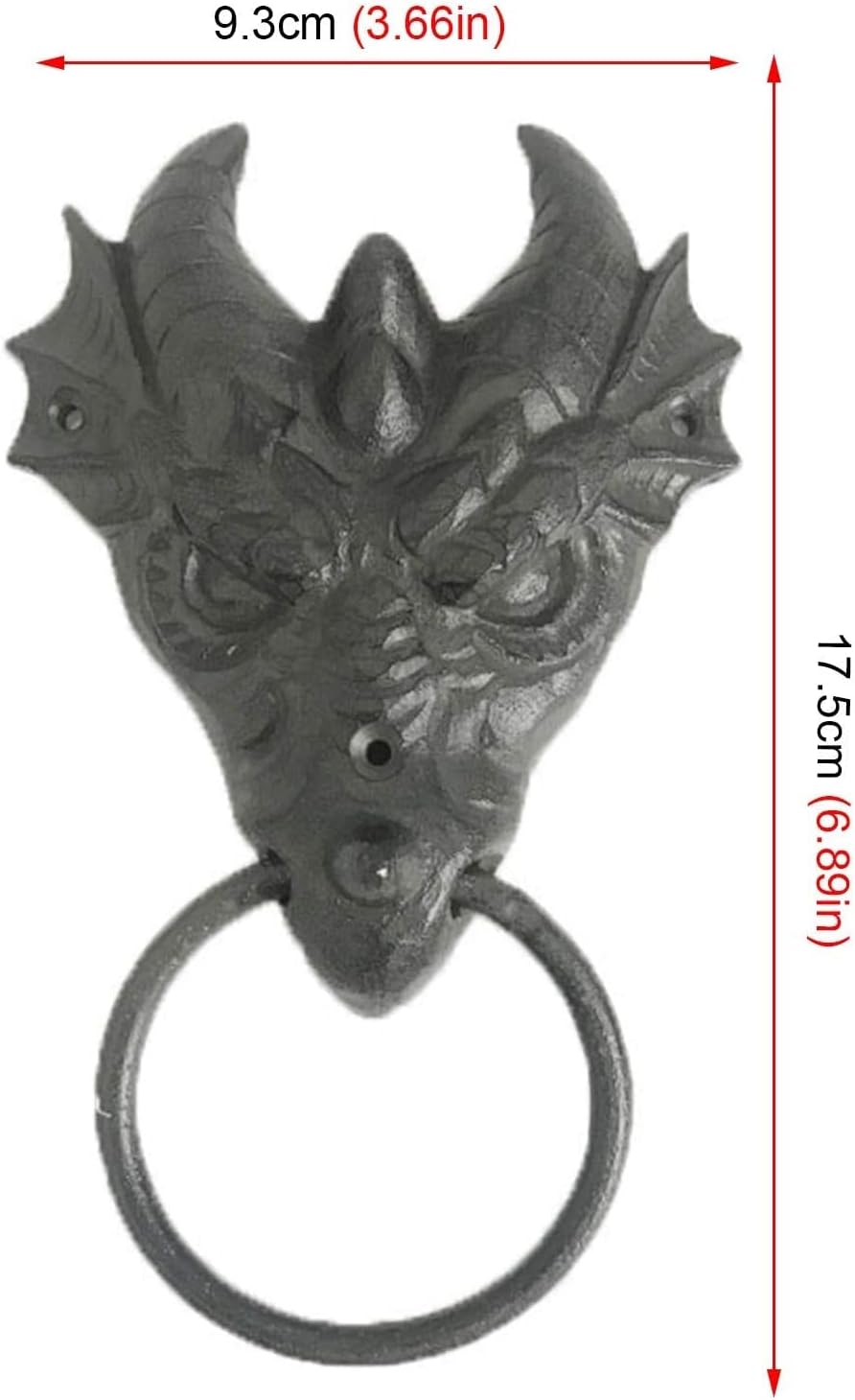 Front Door Door Knocker - Vintage Dragon Head Door Decor