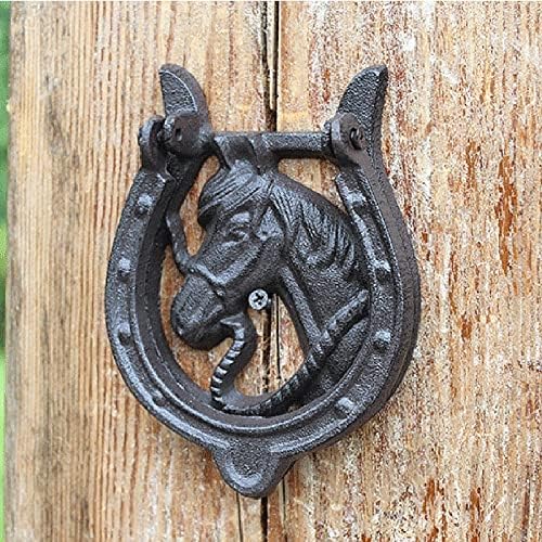 Sturdy Cast Iron Door Knocker Decor for Front Door More
