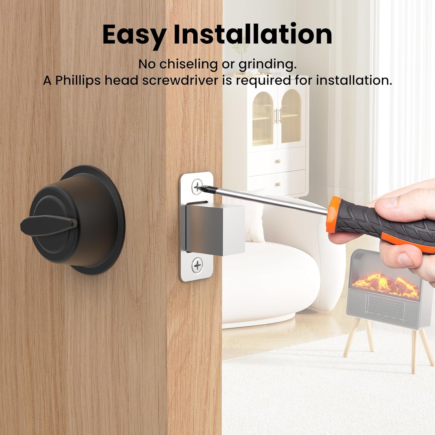 Round Corner Door Strike Plate 201 Stainless Steel Fix Door Issues