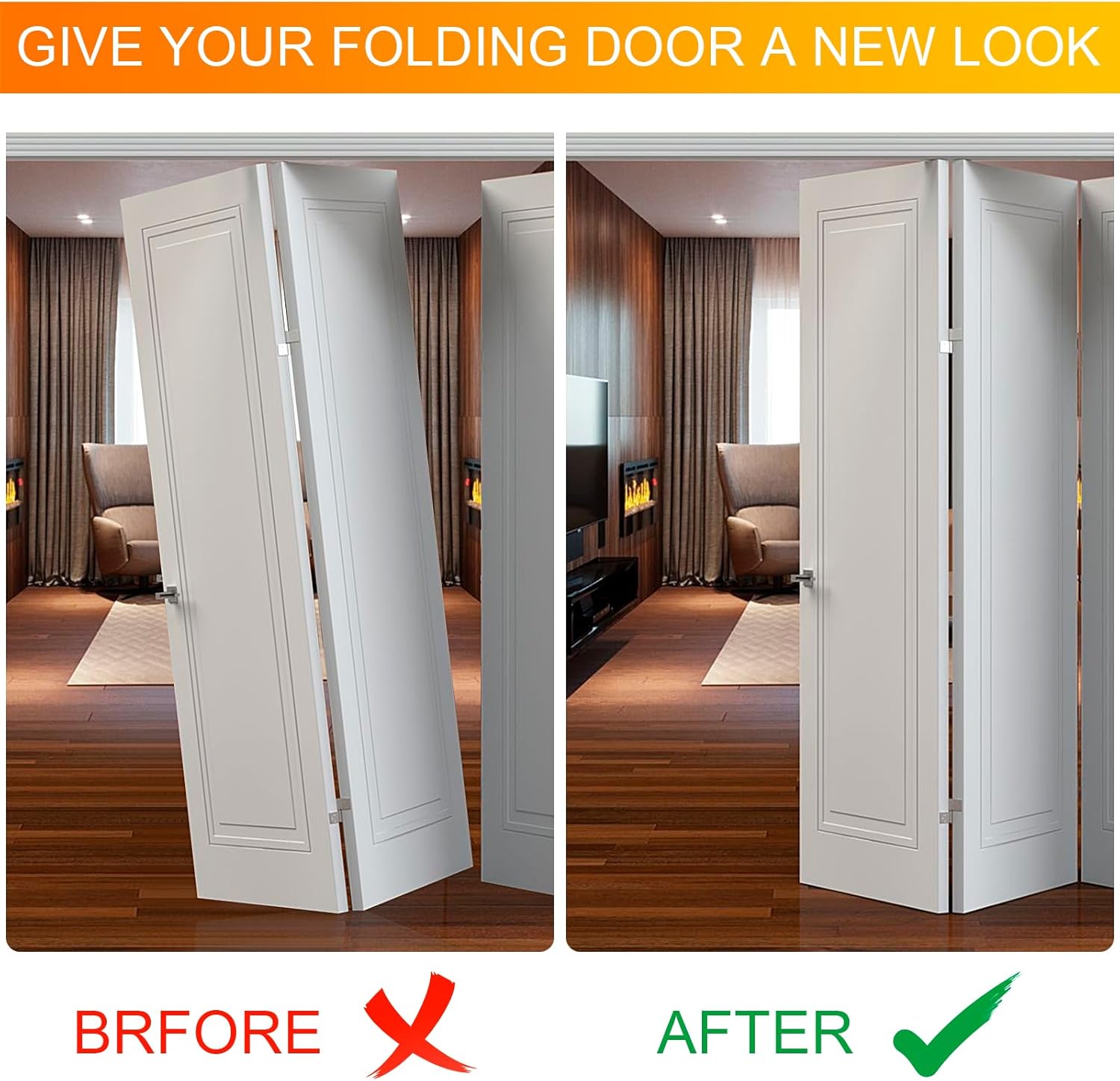 Bifold Door Hardware Repair Kit - Easy bifold door repair for sliding pocket and barn doors