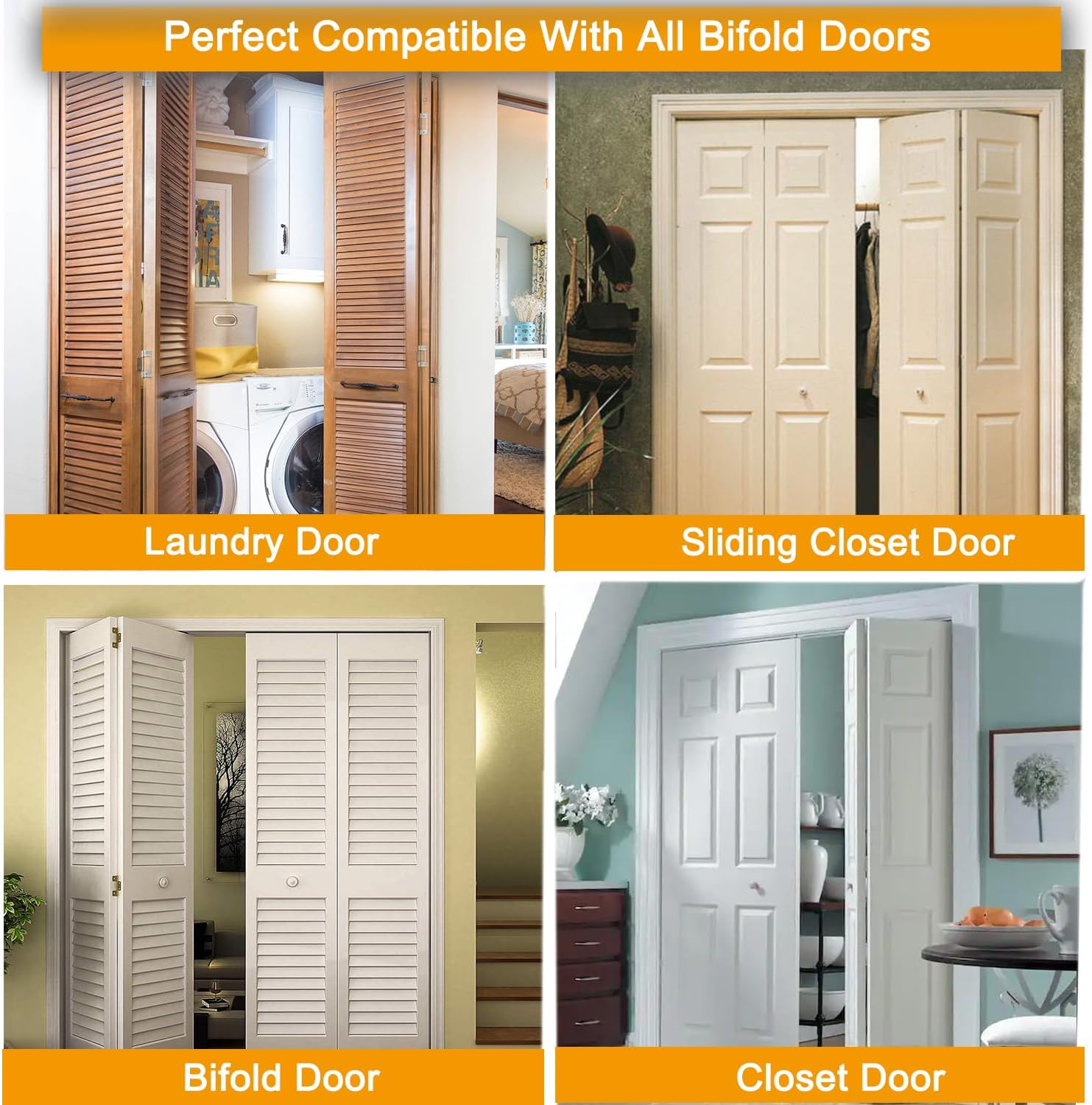 Bifold Door Hardware Kit for 781 Track - Easy to Install Durable and Reliable
