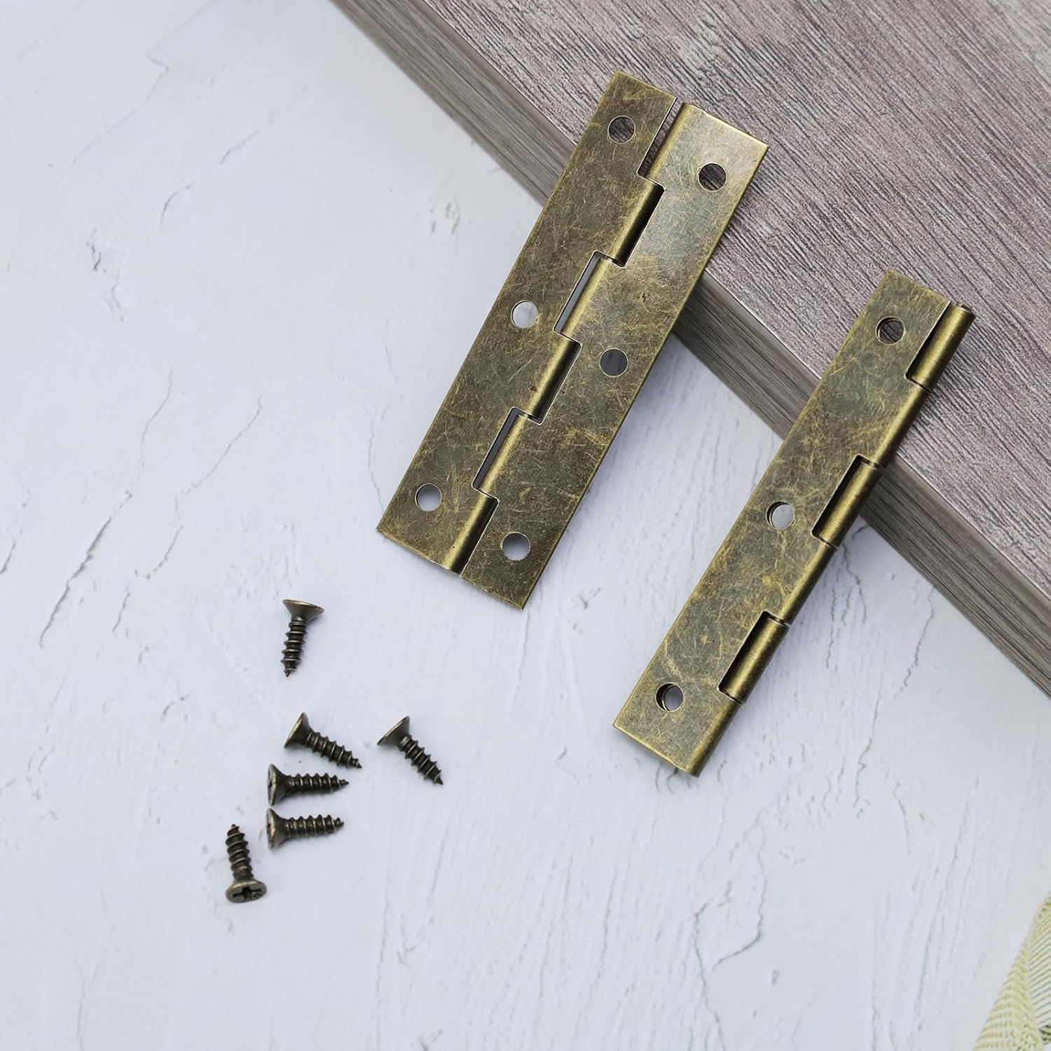 Get Strong Durable 24-Piece Folding Buffer Hinges Bronze ForCabriioty Doors More