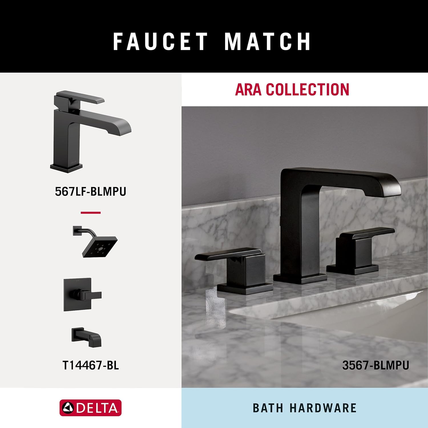 Space-saving bold matte finish towel ring for bathroom or kitchen use