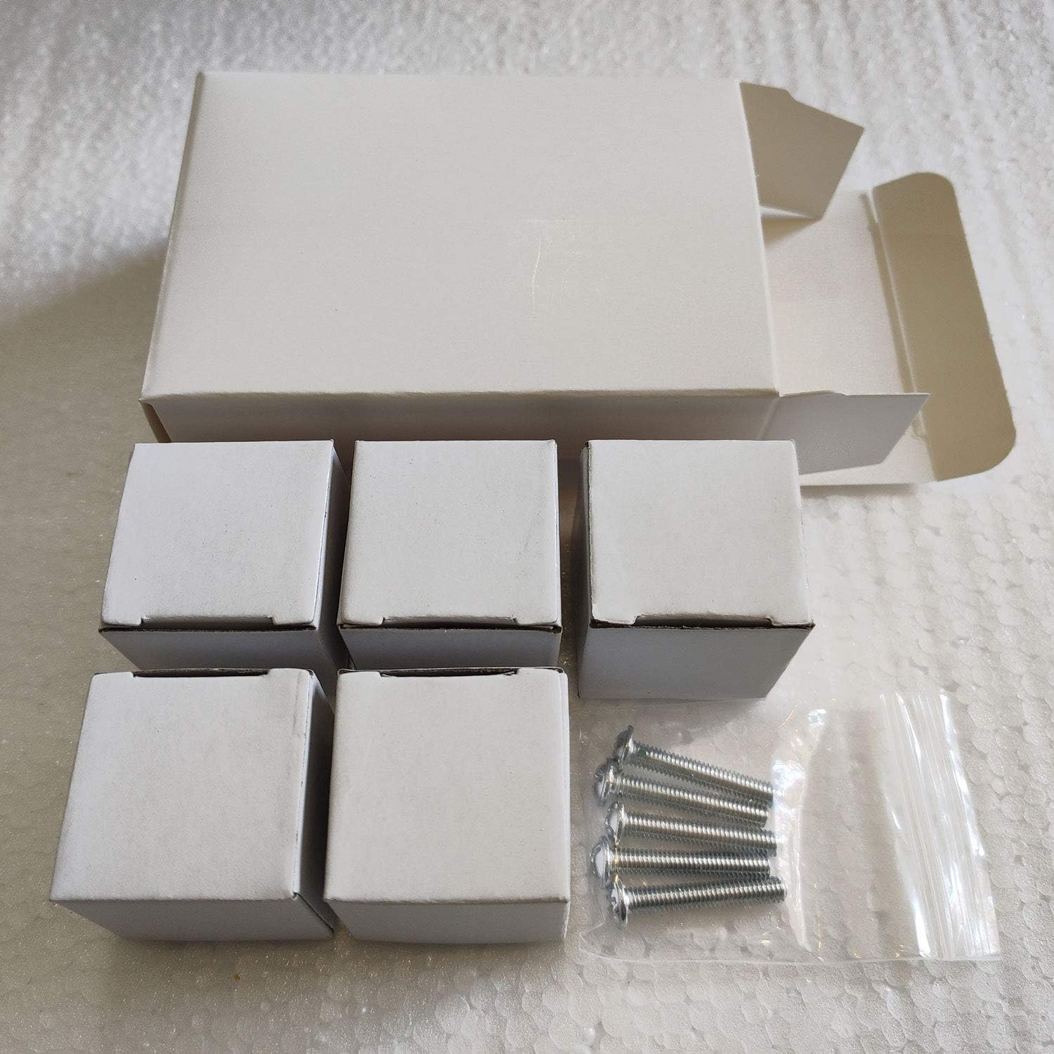 5-Piece Crystal Cabinet Knobs - 30mm Pink Crystal knobs for drawers dressers kitchen and more