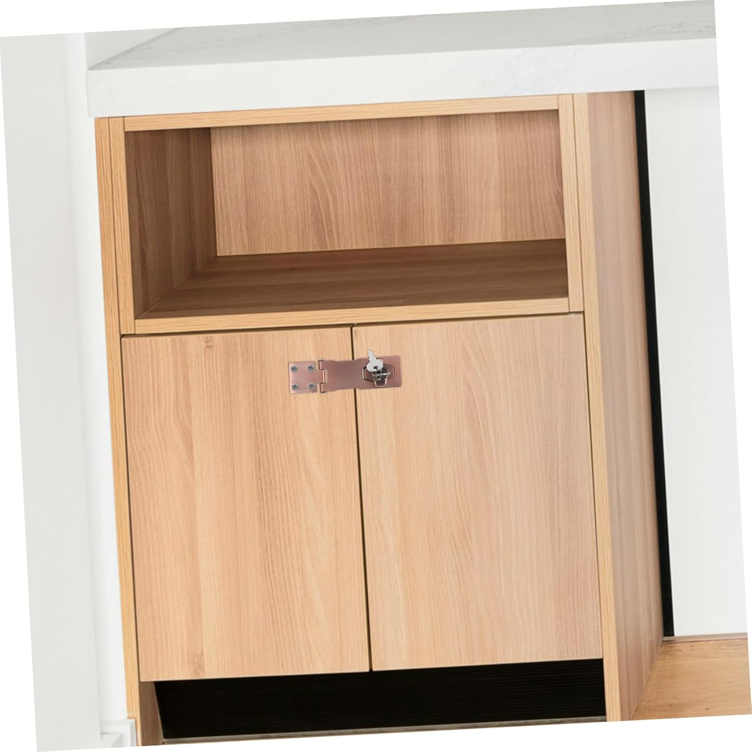 Pool Gate Latch - Heavy Duty Padlock with Hidden Screwainless Steel Door Lock for sheds cabinets Barn Doors