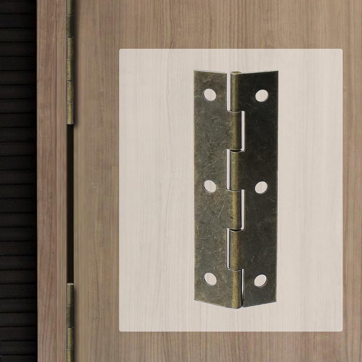 Get Strong Durable 24-Piece Folding Buffer Hinges Bronze ForCabriioty Doors More