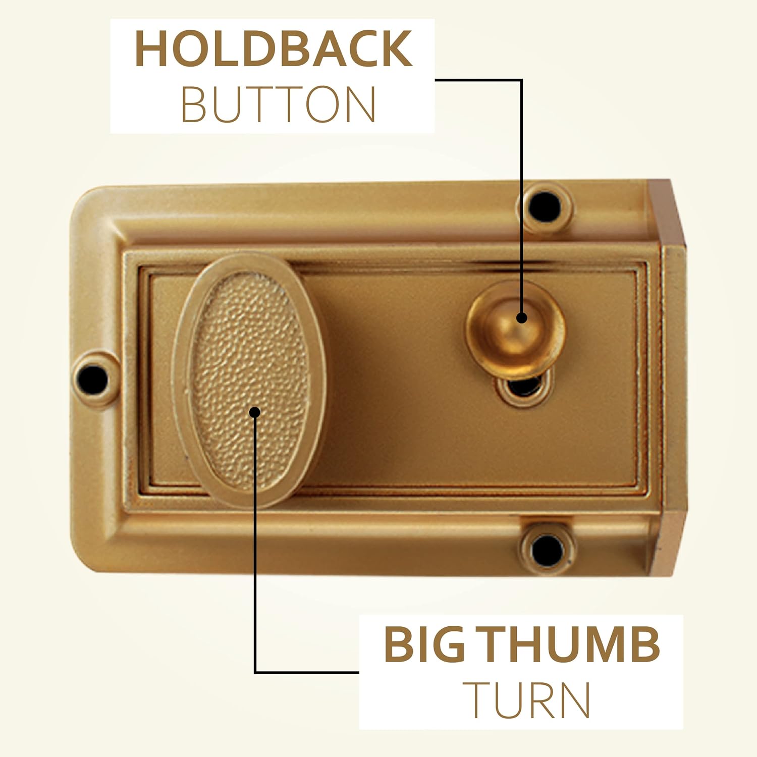 Secure Your Home with the Heavy Duty Night Latch Door Lock from Nu-Set