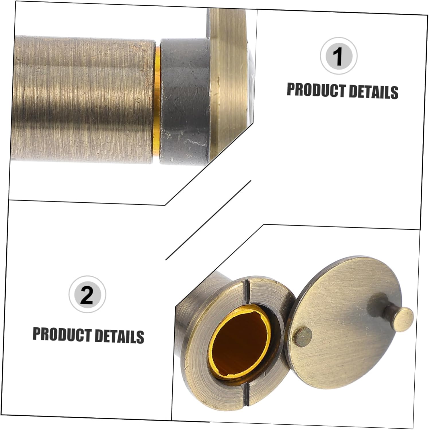 Angoily Door Peephole Alarm Chime Door Lock Sensor with 360-Degree Privacy Backup Camera