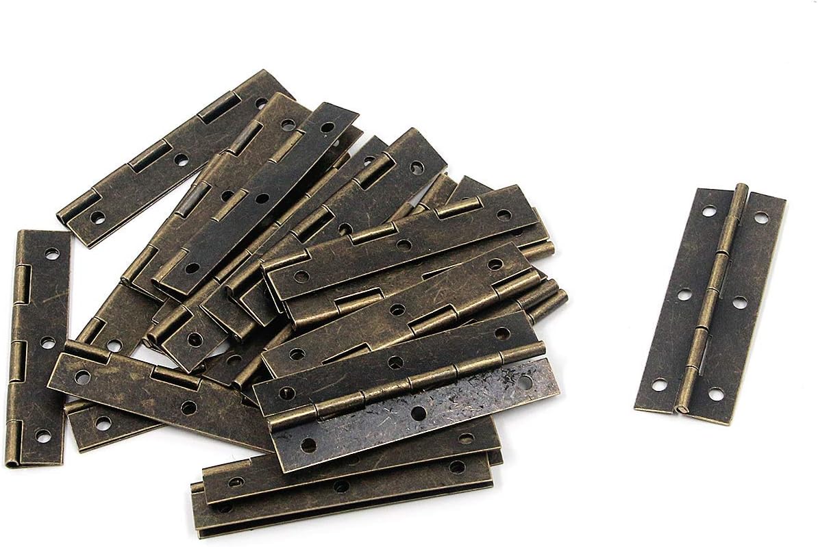 Get Strong Durable 24-Piece Folding Buffer Hinges Bronze ForCabriioty Doors More