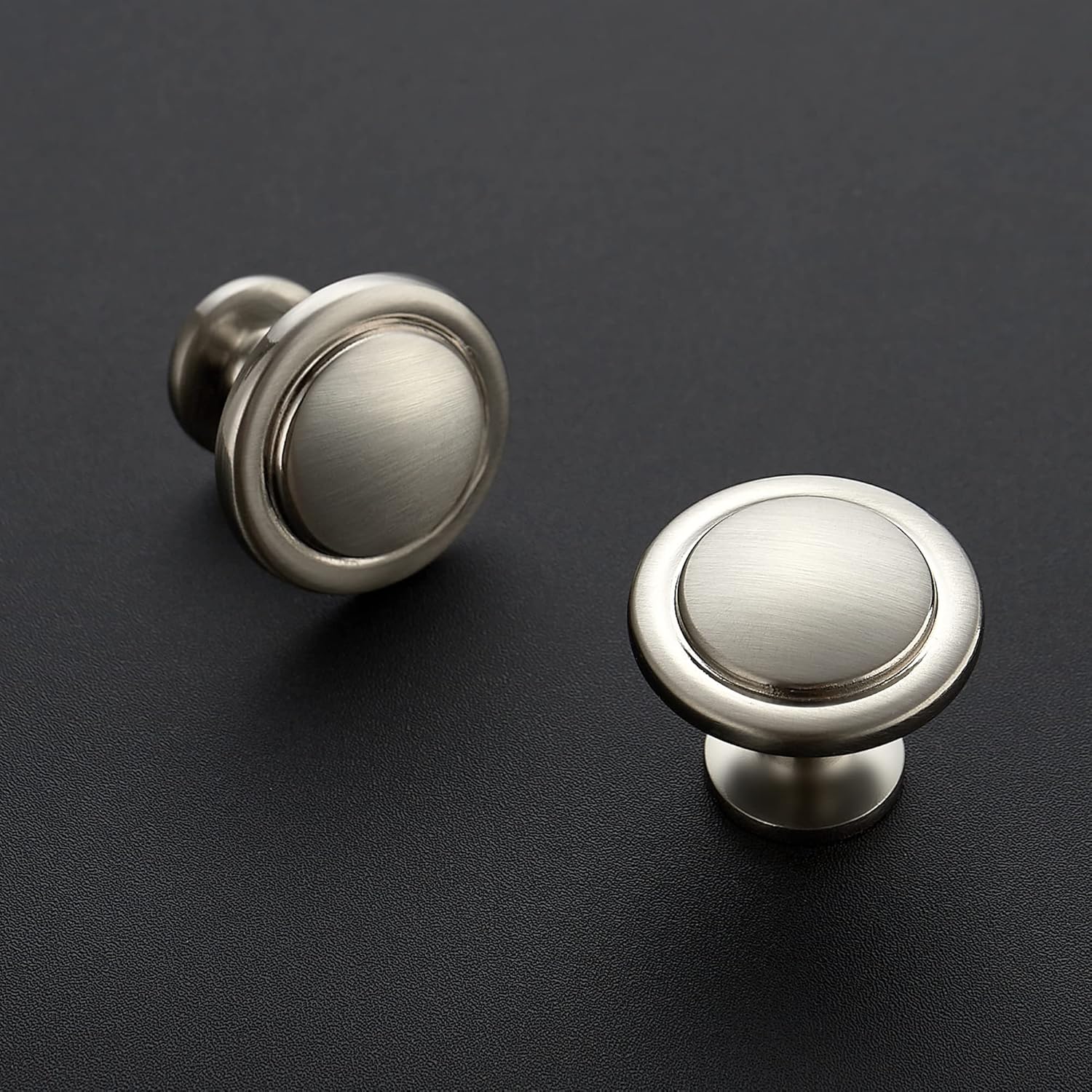 Ravinte 10-Piece Cabinet Pulls Brushed Nickel 1-14 inch Knobs for Cupboard Use