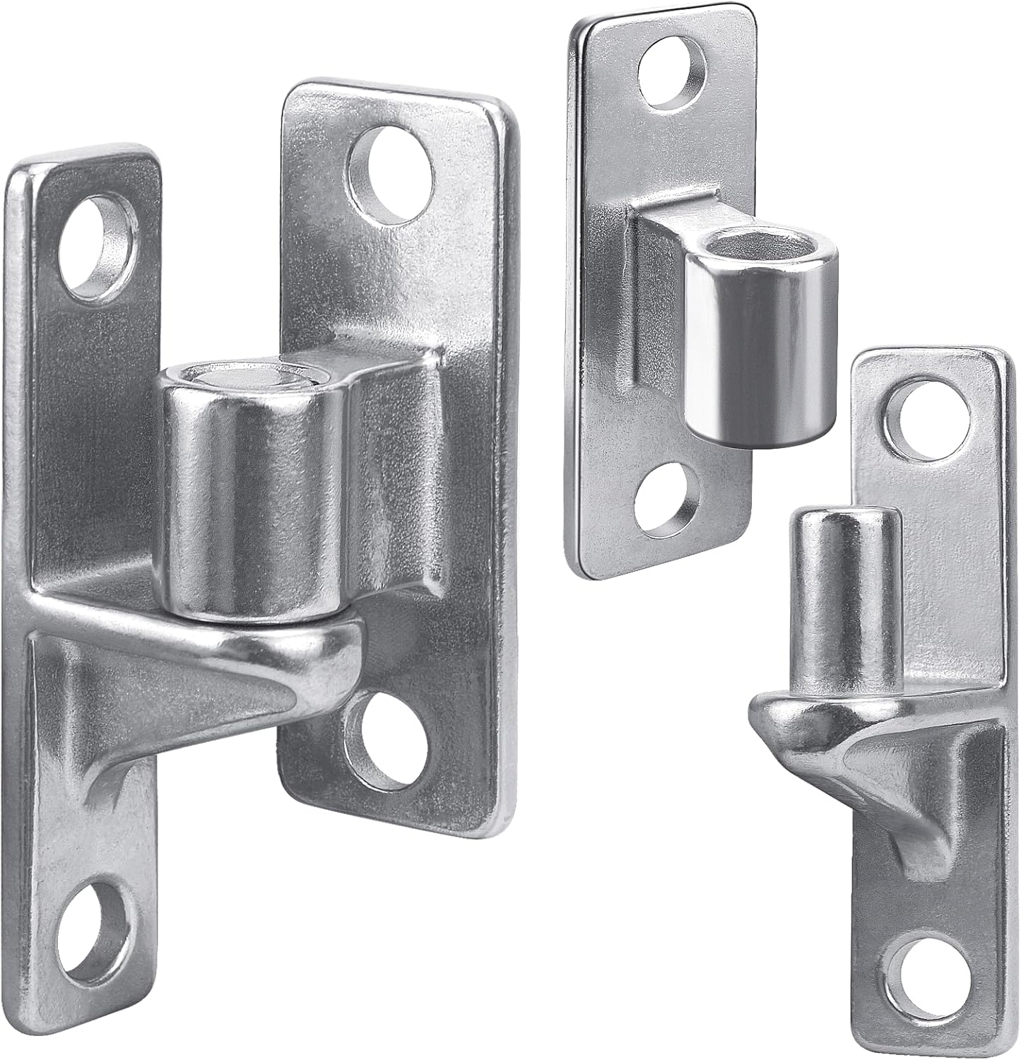 auxificantlyW Concealed Hinge Set Heavy Duty 304 stainless steel Perfect for Farm Gates and Outdoors