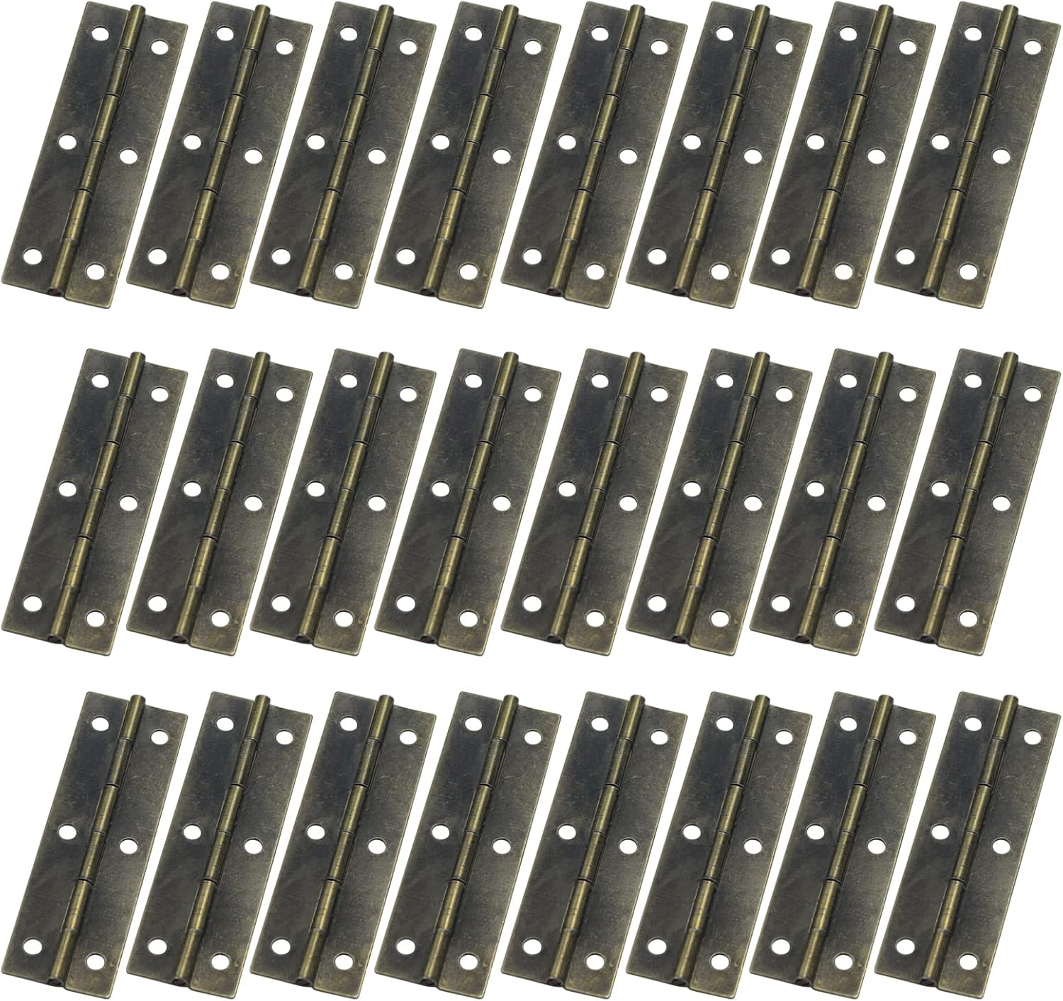 Get Strong Durable 24-Piece Folding Buffer Hinges Bronze ForCabriioty Doors More