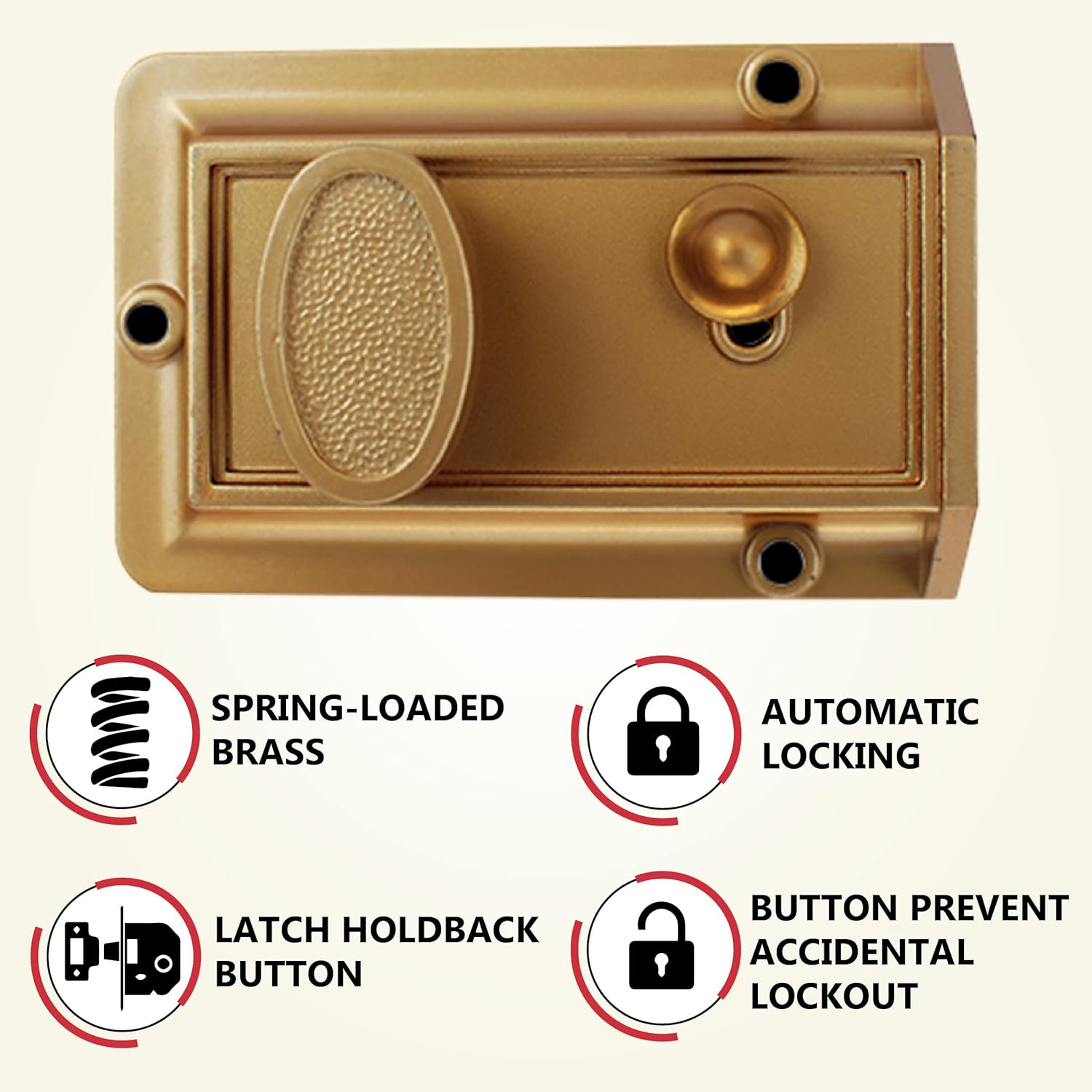 Secure Your Home with the Heavy Duty Night Latch Door Lock from Nu-Set