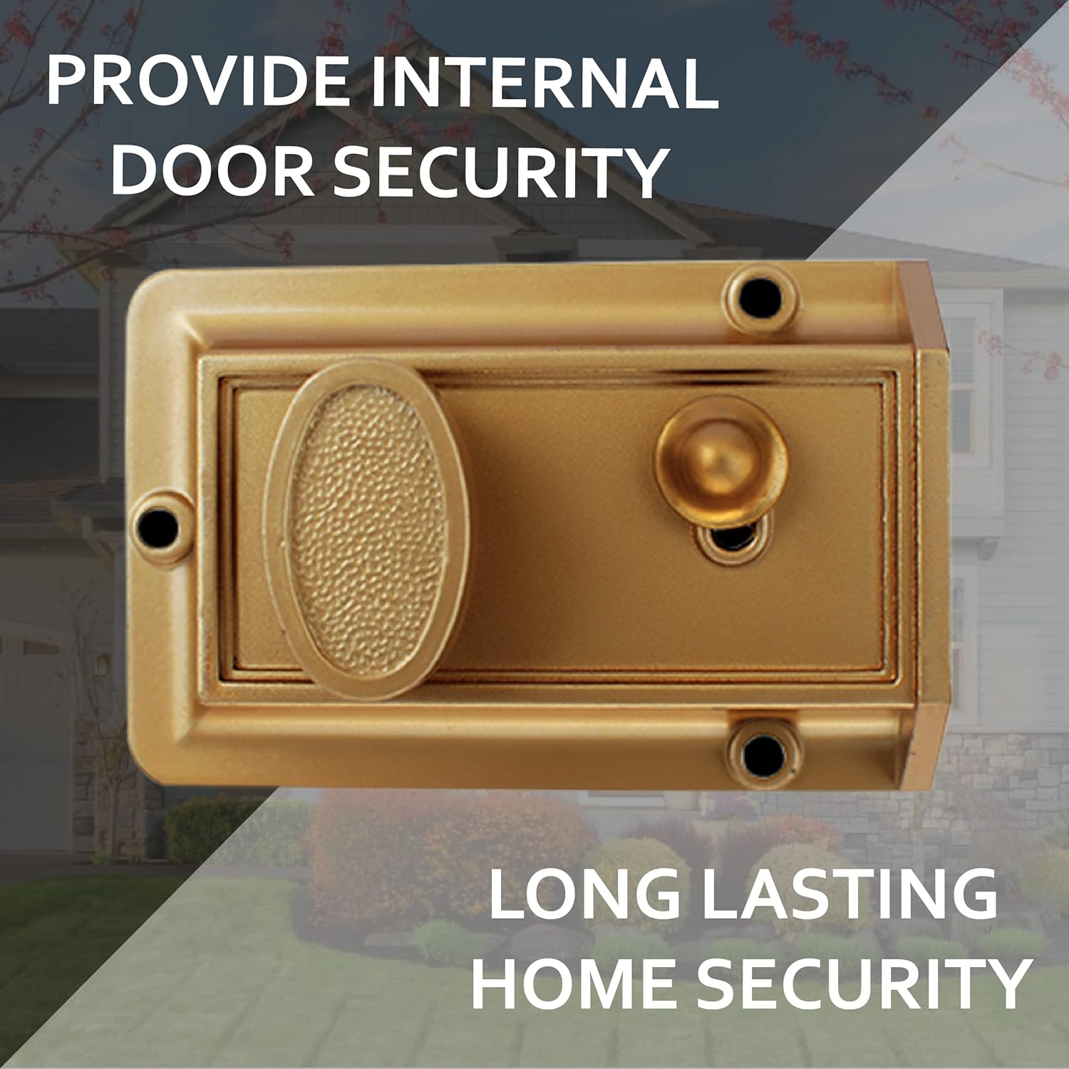 Secure Your Home with the Heavy Duty Night Latch Door Lock from Nu-Set