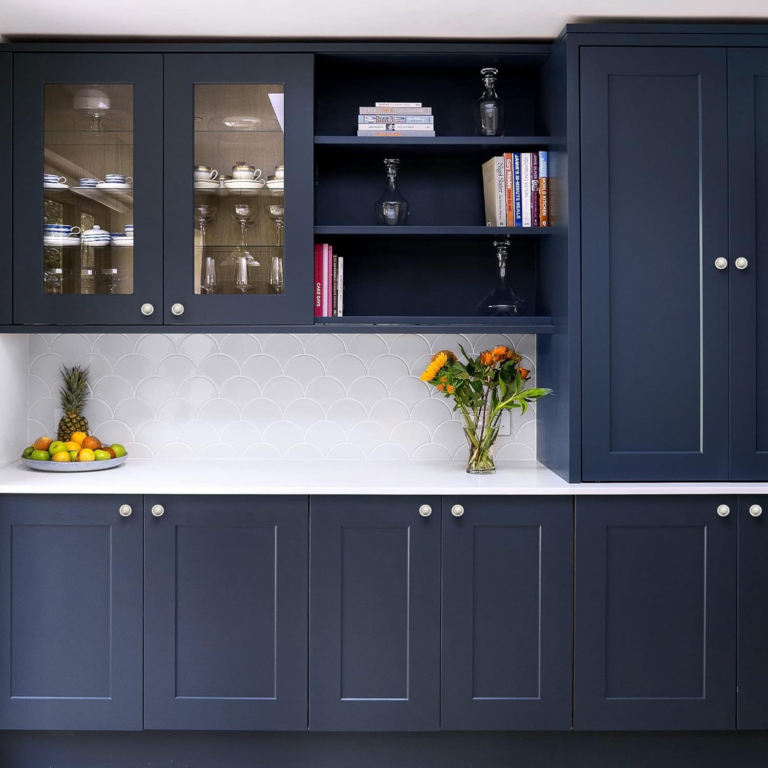 Ravinte 10-Piece Cabinet Pulls Brushed Nickel 1-14 inch Knobs for Cupboard Use